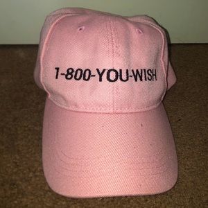 1-800-YOU-WISH Baby Pink Hat
